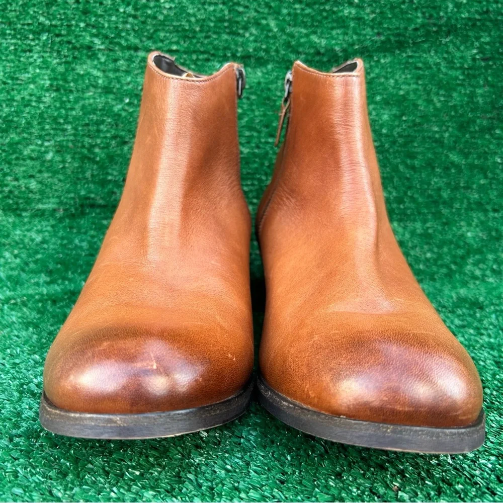 Clarks Artisan‎ Maypearl Fawn Ankle Boots 26138394 Tan Leather Womens 11M